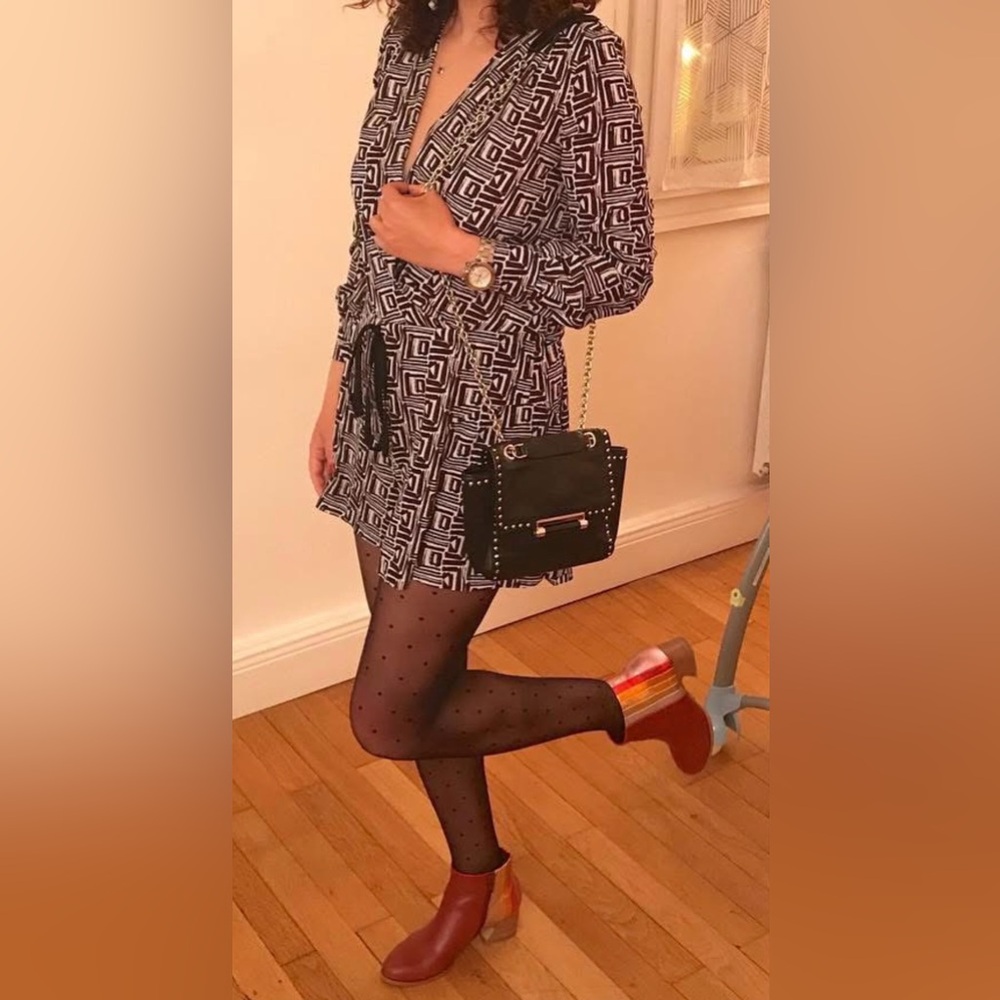 DVF purse real leather